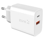 Zore XMac Serisi X4 22W Seyahat Şarj Başlığı Beyaz