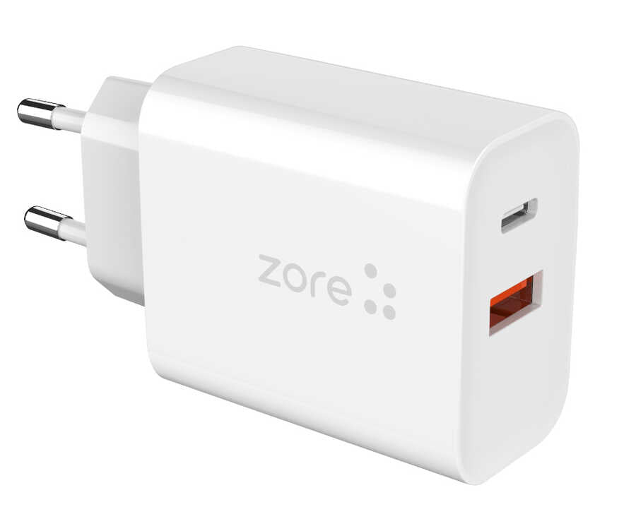 Zore XMac Serisi X4 22W Seyahat Şarj Başlığı Beyaz