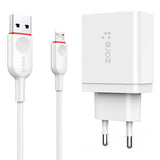 Zore XMac Serisi ZR-X2 Micro 2 in 1 Şarj Seti Beyaz