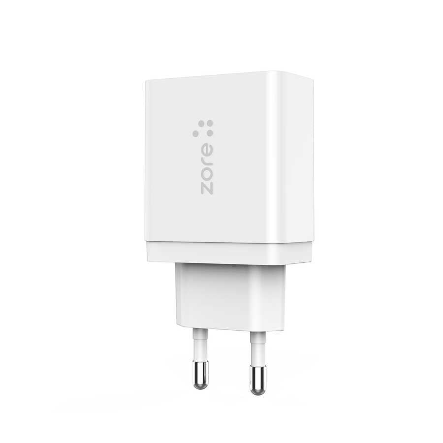 Zore XMac Serisi ZR-X2 Seyahat Şarj Başlığı Beyaz