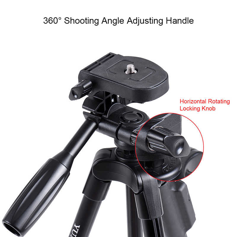 Zore Yunteng VCT 5208 Tam Orjinal Telefon Tripod Siyah