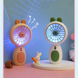Zore ZB093 Işıklı Mini Vantilatör Portatif Soğutucu Fan Sarı