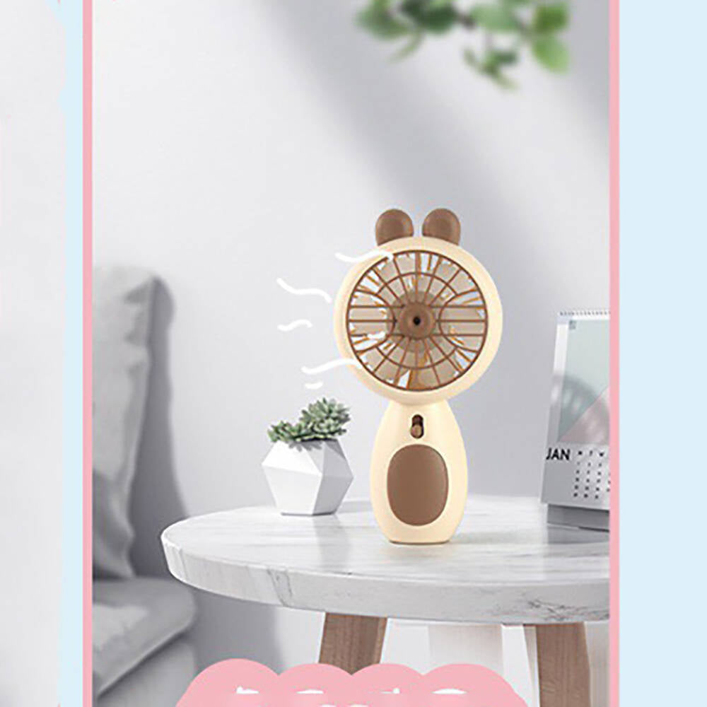 Zore ZB093 Işıklı Mini Vantilatör Portatif Soğutucu Fan Beyaz