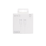 Zore ZR-41 Type-C to Type-C PD Hızlı Şarj Özellikli Data ve Şarj Kablosu 1M Beyaz