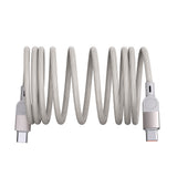 Zore ZR-44 Type-C to Type-C PD 100W Örgü Tasarımlı Hızlı Şarj Özellikli Data ve Şarj Kablosu 1M Gri