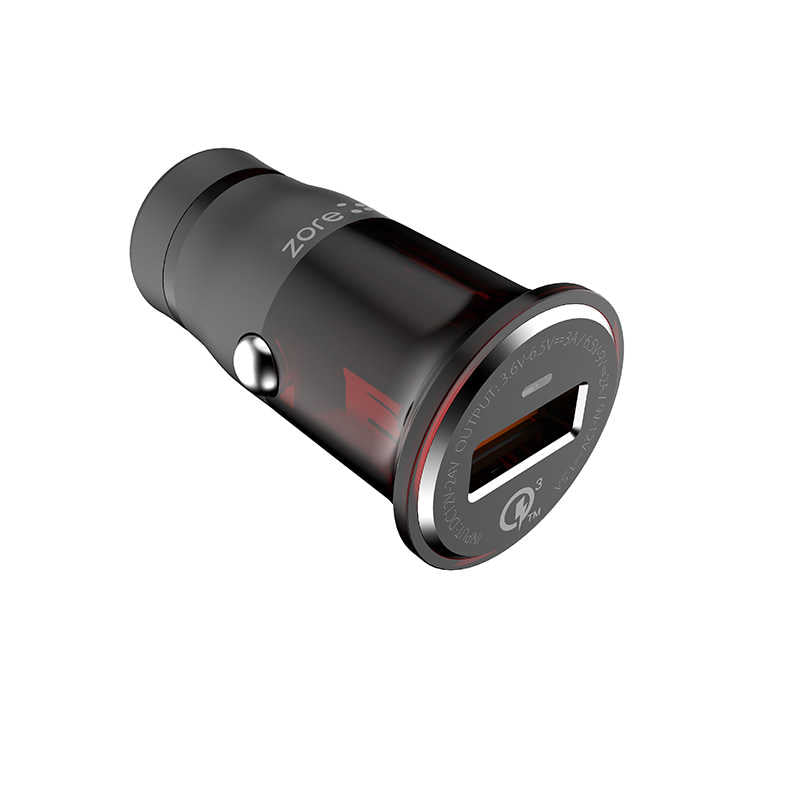 Zore ZR-C304Q Micro Araç Şarj Seti Siyah