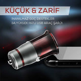 Zore ZR-C304Q Micro Araç Şarj Seti Siyah