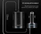 Zore ZR-C502 2+2 Araç Şarj Seti Siyah