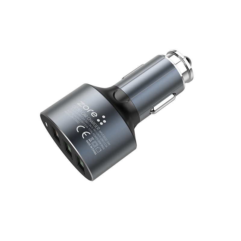 Zore ZR-C703Q Micro 2 in 1 Araç Şarj Seti Siyah