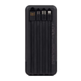 Zore ZR-PW01 Type-C - Micro - Lightning Led Göstergeli Taşınabilir Powerbank 10000 mAh Siyah