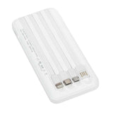 Zore ZR-PW01 Type-C - Micro - Lightning Led Göstergeli Taşınabilir Powerbank 10000 mAh Siyah