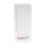 Zore ZR-PW01 Type-C - Micro - Lightning Led Göstergeli Taşınabilir Powerbank 10000 mAh Beyaz