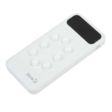 Zore ZR-PW02 Type-C - Micro - Lightning Led Göstergeli Taşınabilir Powerbank 10000 mAh Beyaz