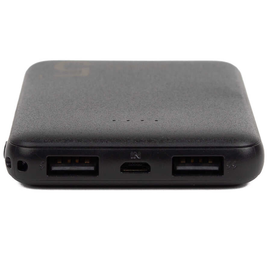 Zore ZR-PW04 Led Işıklı Taşınabilir Powerbank 5000 mAh Siyah