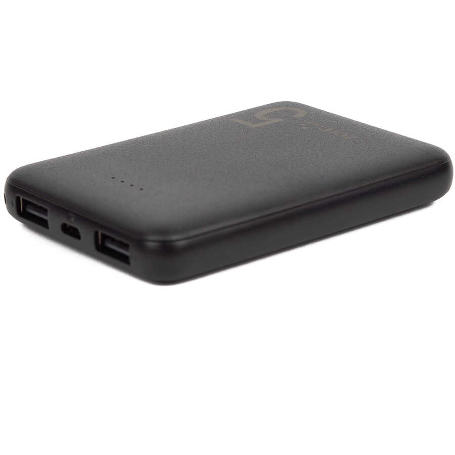 Zore ZR-PW04 Led Işıklı Taşınabilir Powerbank 5000 mAh Siyah
