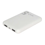 Zore ZR-PW04 Led Işıklı Taşınabilir Powerbank 5000 mAh Beyaz