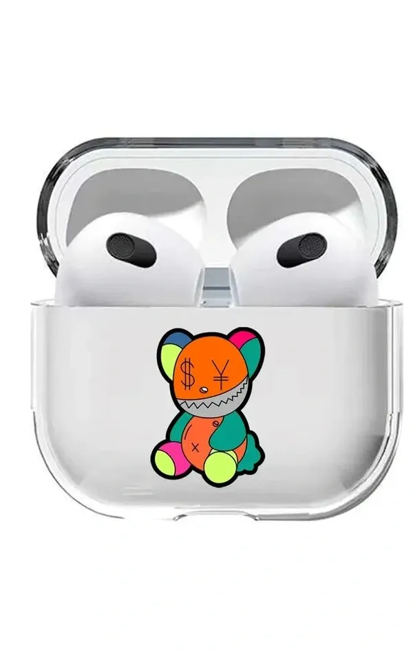 AirPods 3. Nesil Şeffaf Kılıf Ayıcık