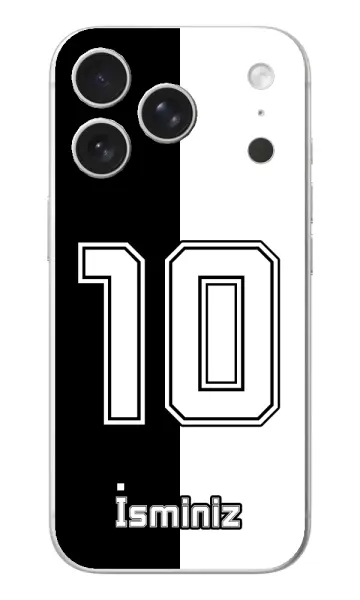 Taraftar Kılıfı Parçalı Siyah Beyaz