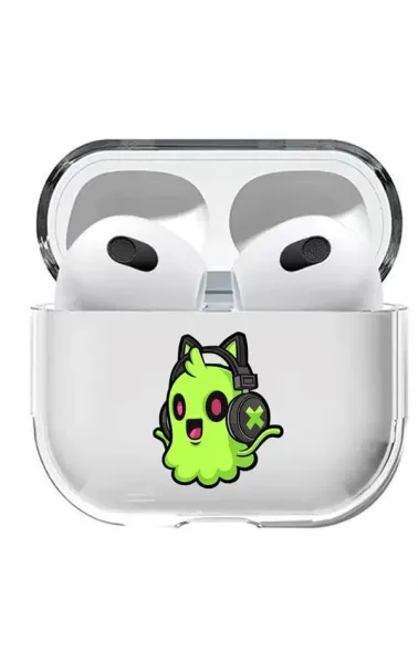 AirPods 3. Nesil Şeffaf Kılıf Cute Ghost