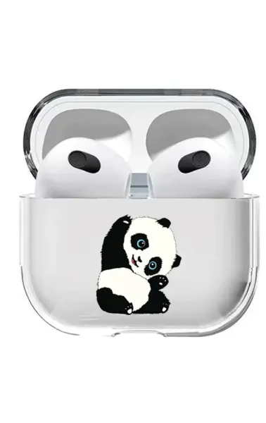 AirPods 3. Nesil Şeffaf Kılıf Panda
