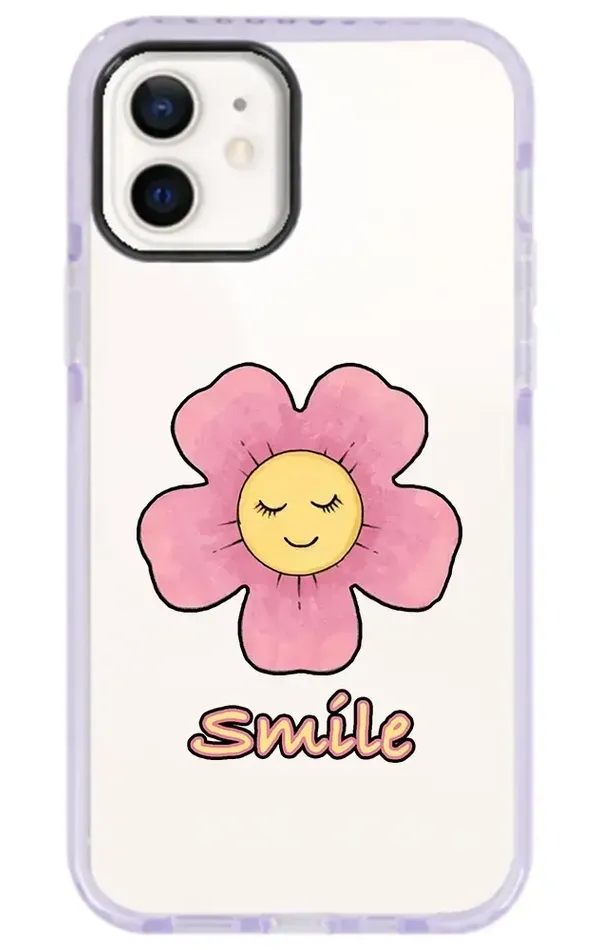 iPhone 12 Impact Case - Smile 2 Lila