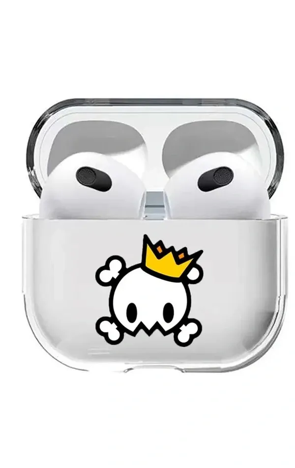 AirPods 3. Nesil Şeffaf Kılıf Scull