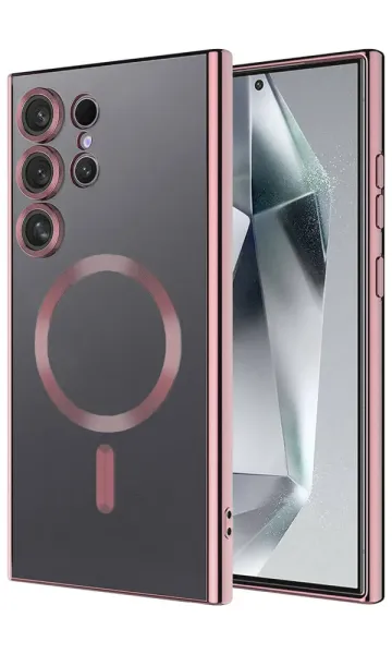 Samsung Galaxy S24 Ultra Kılıf Kamera Korumalı Magsafe Wireless Şarj Özellikli Demre Kapak