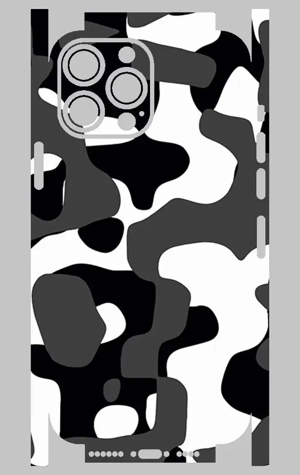 iPhone 13 Pro Max Telefon Kaplama - Grey Camouflage