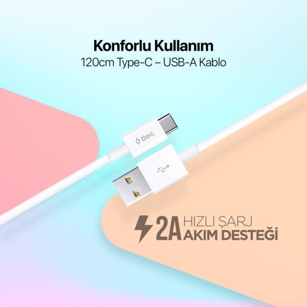 ttec USB-A - USB-C Şarj Kablosu