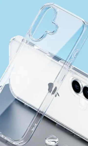 iPhone 16E Kılıf Pc Sert Şeffaf Kapak