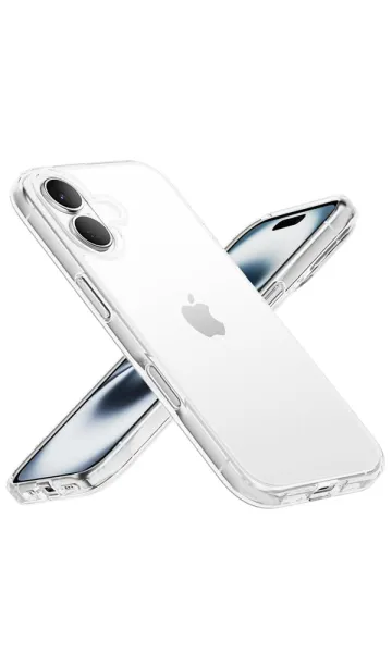 iPhone 16 Plus Kılıf Pc Sert Şeffaf Kapak