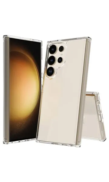 Samsung Galaxy S24 Ultra Kılıf Pc Sert Şeffaf Kapak