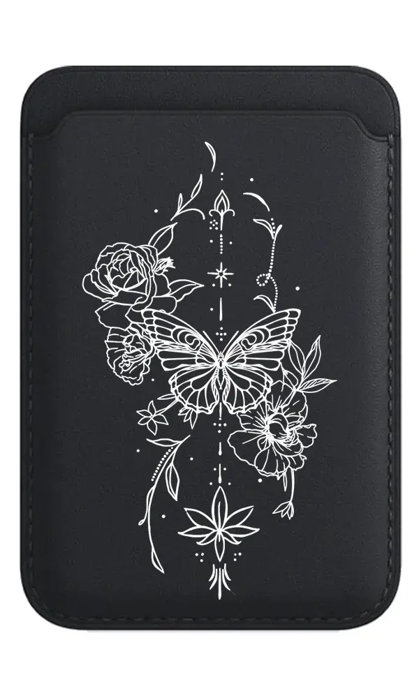 Flores Lineart - Magsafe Cüzdan