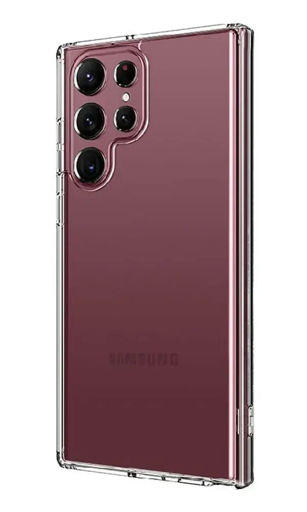 Samsung Galaxy S23 Ultra Kılıf Pc Sert Şeffaf Kapak