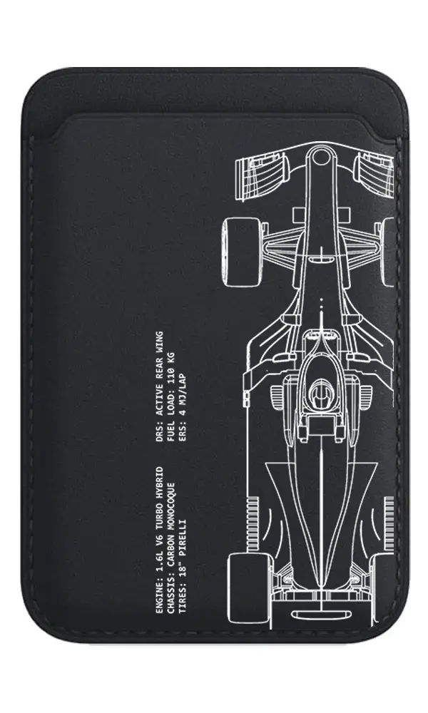 F1 Line Art - Magsafe Cüzdan