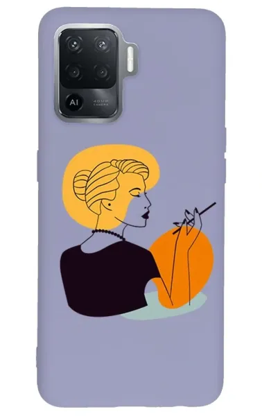 Oppo Reno 5 Lite Lansman Kılıf - Art Woman 2