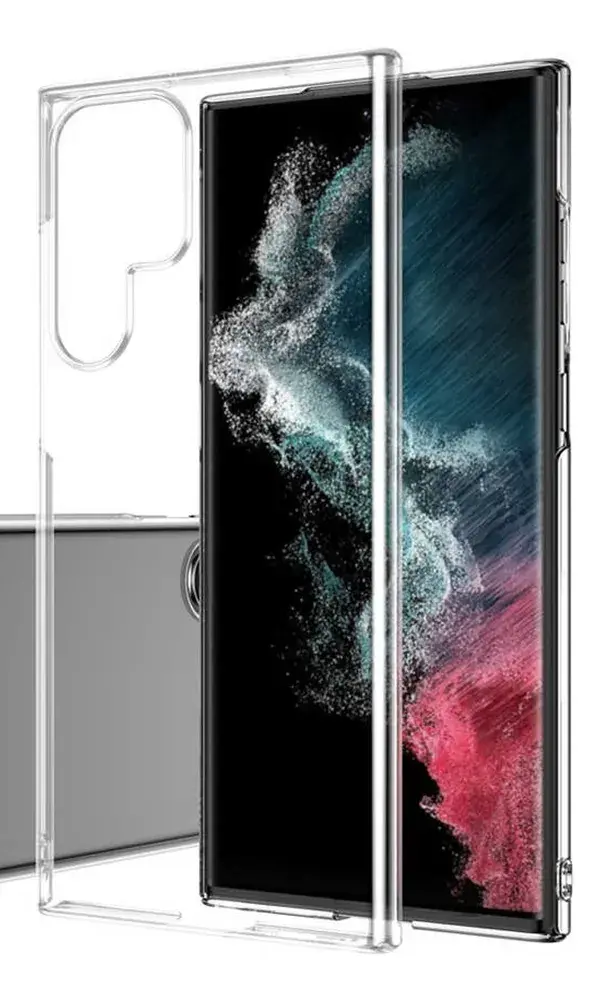 Samsung Galaxy S22 Ultra Kılıf Pc Sert Şeffaf Kapak