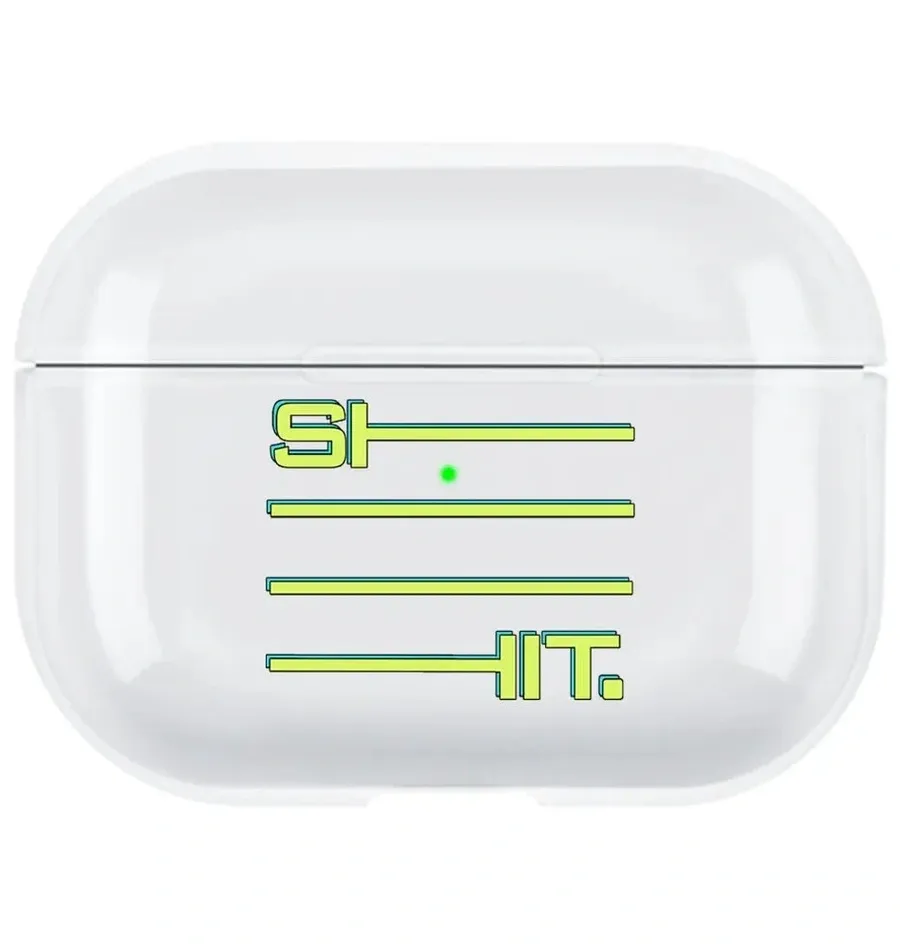 AirPods Pro 2. Nesil Şeffaf Kılıf - Shit