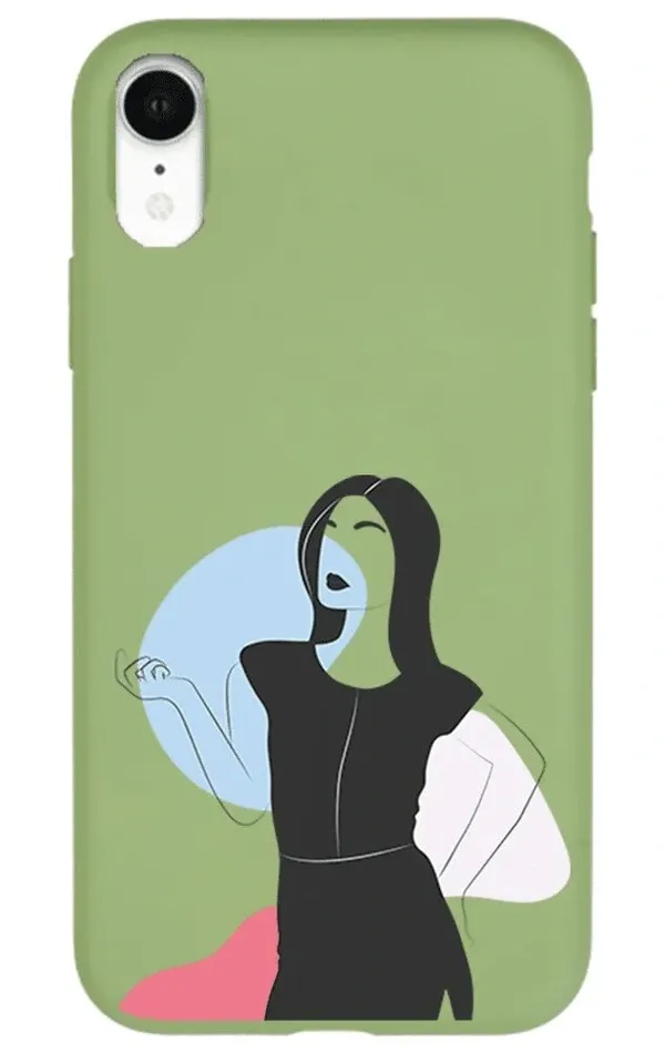 iPhone XR Lansman Kılıf - Art Woman 1