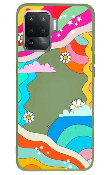 Oppo Reno 5 Lite Lansman Kılıf - Colors