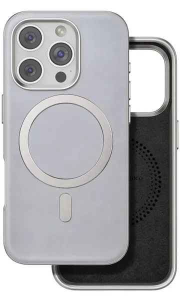 iPhone 16 Pro Kılıf Venco Puskas Suni Deri Magsafe Şarj Özellikli Kapak