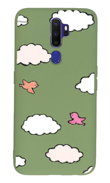 Oppo A9 2020 Lansman Kılıf - Kuş Yeşil