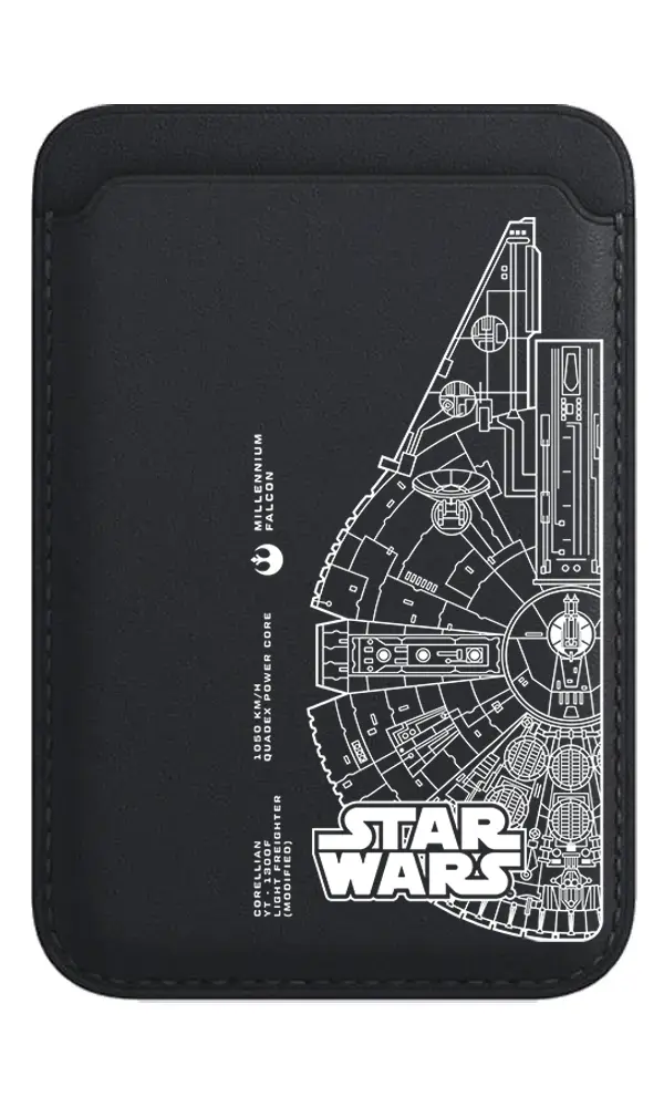Star Wars Lineart Millennium Falcon - Magsafe Cüzdan