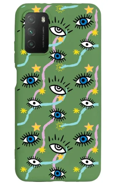 Xiaomi Poco M3 Lansman Kılıf - Eyes