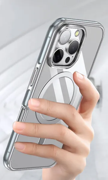 iPhone 16 Pro Max Kılıf Magsafe Şarj Özellikli Wlons Standlı Efsane Kapak
