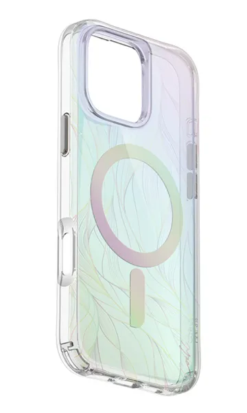 iPhone 16 Pro Max Kılıf Magsafe Şarj Özellikli Holografik Şeffaf Arka Yüzey Coehl Willow Kapak