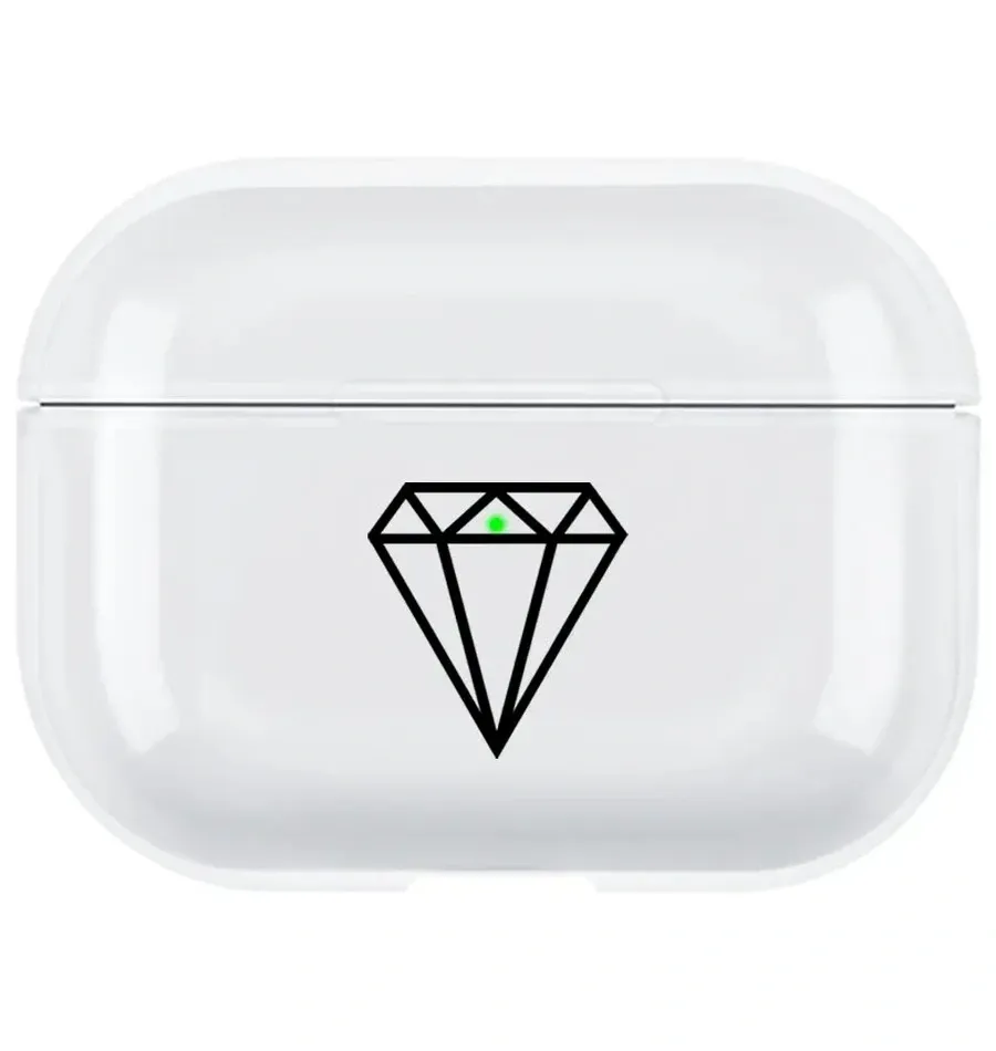 AirPods Pro Şeffaf Kılıf - Elmas