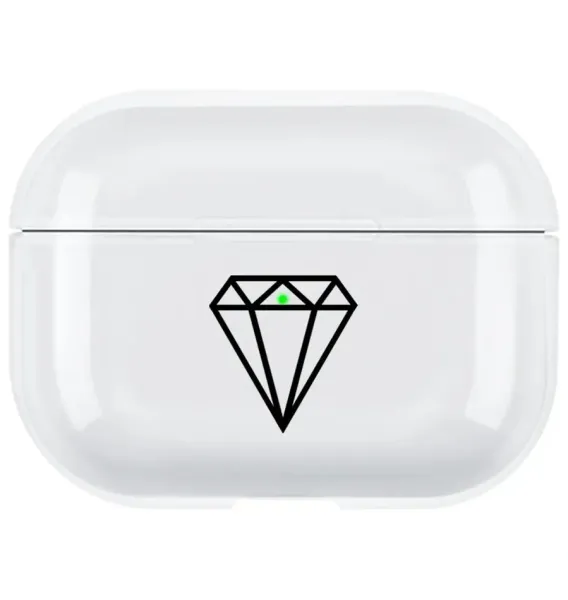 AirPods Pro Şeffaf Kılıf - Elmas