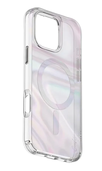 iPhone 16 Pro Max Kılıf Magsafe Şarj Özellikli Holografik Şeffaf Arka Yüzey Coehl Savon Kapak