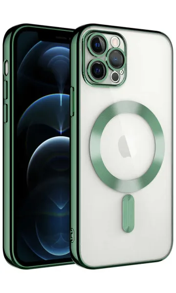 iPhone 13 Pro Max Kılıf Kamera Korumalı Magsafe Wireless Şarj Özellikli Demre Kapak